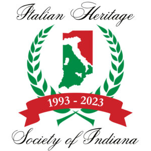 IHSI logo surrounded by a green laurel wreath with a red banner across the bottom stating 1923 - 2023