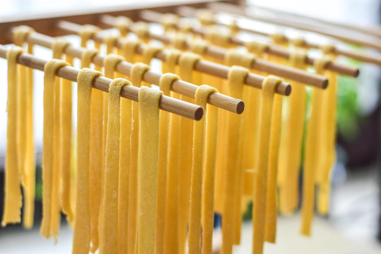 taglietelle drying